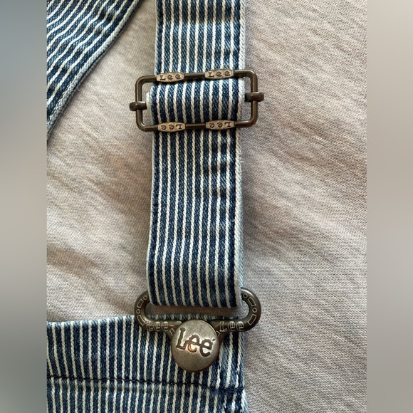 Lee Women's Relaxed Fit Heritage Overall Utility Details railroad stripe XXL - Picture 4 of 8